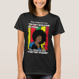 Proud Black African American Ladys Black Women Pr T-Shirt