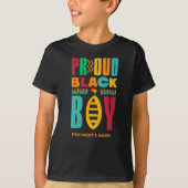 Proud Black Boy Black History Month Family T-Shirt (Vorderseite)