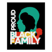 Proud Black Family Black History Montag Poster (Vorderseite)