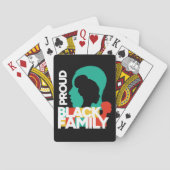 Proud Black Family Black History Montag Spielkarten (Rückseite)