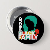 Proud Black Family Black History Month Button (Vorne & Hinten)