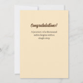 Proud Black Girl Graduate Ankündigung (Rückseite)