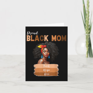 Proud Black Mama Melanin Afrikanisch-Amerikanische Karte