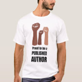 Proud Black Melanin Author T-Shirt (Vorderseite)