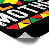 Proud Black Mother Black History Monat für Mutter Poster (Ecke)