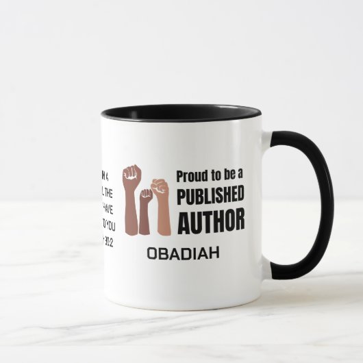 PROUD BLACK PUBLISHEFD AUTHOR Melanin Christlich Tasse (Rechts)