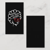 Proud Black Queen PhD Doktorat Grad Abschluss Visitenkarte (Vorne/Hinten)