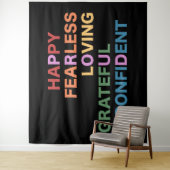 PROUD Black Tapestry Wandteppich (Beispiel)