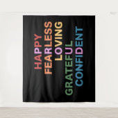 PROUD Black Tapestry Wandteppich (Vorderseite)