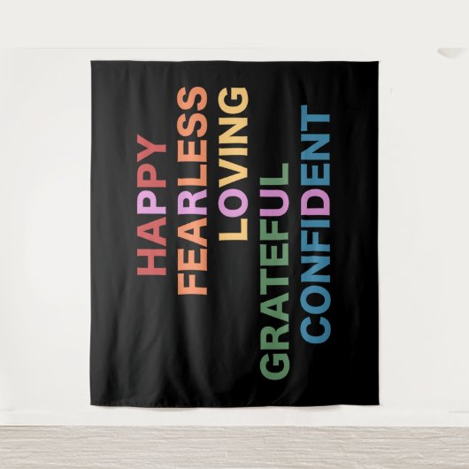 PROUD Black Tapestry Wandteppich (Vorderseite)