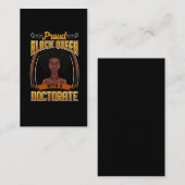 Proud Black Women Doktortitel Abschluss Visitenkarte (Vorne/Hinten)