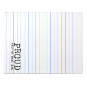 Proud-Bleibe-at-Zuhause-Mama Notizblock (Vorderseite)