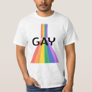 Proud & Bold - "GAY" Typography with Radiant Verti T-Shirt