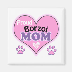 Proud Borzoi Mom Magnet