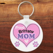 Proud Brittany Mama Schlüsselanhänger (Vorderseite)
