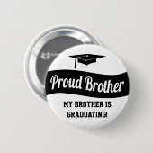 Proud Brother - Abschluss-Taste Button (Vorne & Hinten)