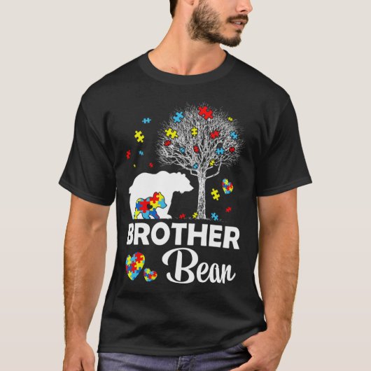 Proud Brother Bären Autismus Familie passt Autismu T-Shirt (Vorderseite)