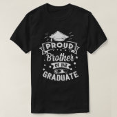 Proud BROTHER des Graduate Abschluss T-Shirt (Design vorne)