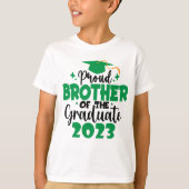 Proud BROTHER einer Klasse von 2023 Graduate Fun T-Shirt (Vorderseite)