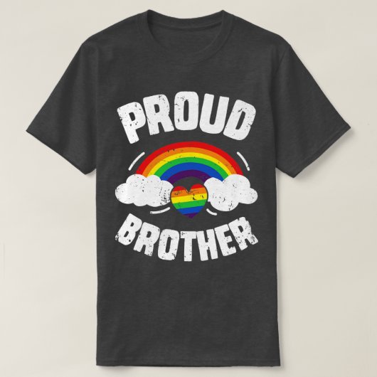 Proud Brother LGBT Gay Pride für Men Boys T-Shirt (Design vorne)