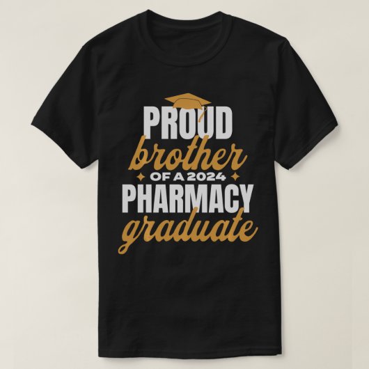 Proud Brother of a 2024 Pharmacy Graduate T-Shirt (Design vorne)