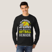 Proud Brother Of A Softball Senior 2024 Graduate T-Shirt (Vorne ganz)