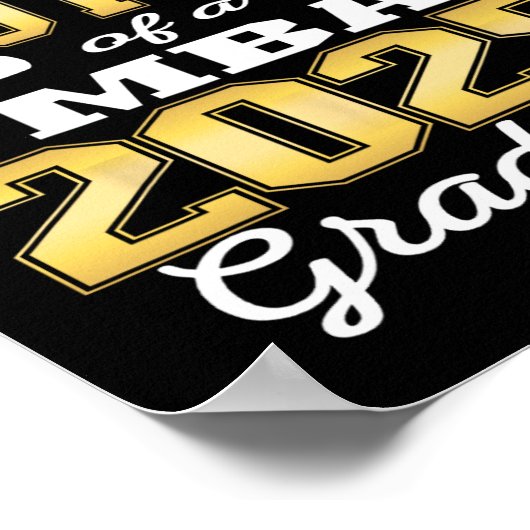 Proud Brother of Cl of 2025 m Graduate Grad Family Poster (Ecke)