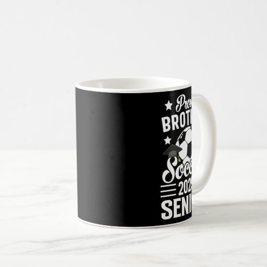 Proud Bruder eines Fußballsenders CL von 2025 Grad Kaffeetasse (VorderseiteRechts)