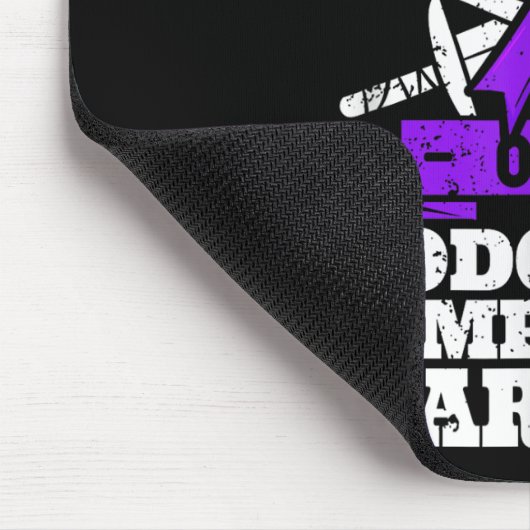 Proud Bruder eines Hodgkins Lymphom Warrior Hl Aw Mousepad (Ecke)