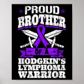 Proud Bruder eines Hodgkins Lymphom Warrior Hl Aw Poster (Vorne)