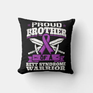 Proud Bruder eines Rett-Syndrom Warrior RTT Aware Kissen
