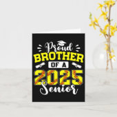 Proud Bruder eines Senior Software Abschluss 2025 Karte (Gelbe Blume)