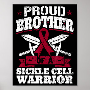 Proud Bruder eines Sichelzellenkriegers scd'awaren Poster