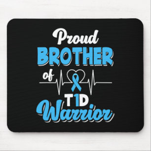 Proud Bruder eines T1d-Krieger Diabetes A Mousepad