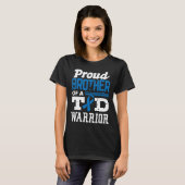 Proud Bruder eines T1D Krieger Diabetes Bewusstsei T-Shirt (Vorne ganz)