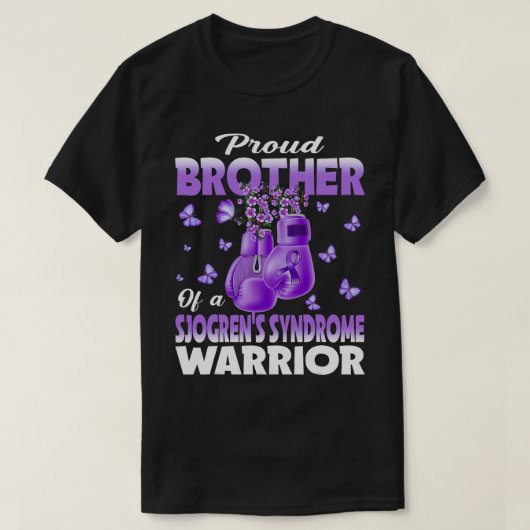 Proud Bruder von einem Sjogren-Syndrom Warrior Awa T-Shirt (Design vorne)