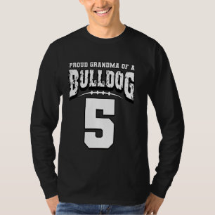 Proud Bulldog Fußball Oma von Spieler 5 T-Shirt