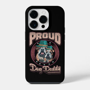 Proud Bulldog Vater, Bulldog-Vatertag-Geschenk iPhone 14 Pro Hülle