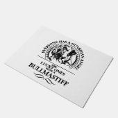 Proud Bullmastiff Guardian Angel Hund Zitat Fußmatte (Schrägansicht)