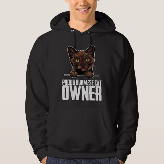 Proud burmese cat owner  1 hoodie (Vorderseite)
