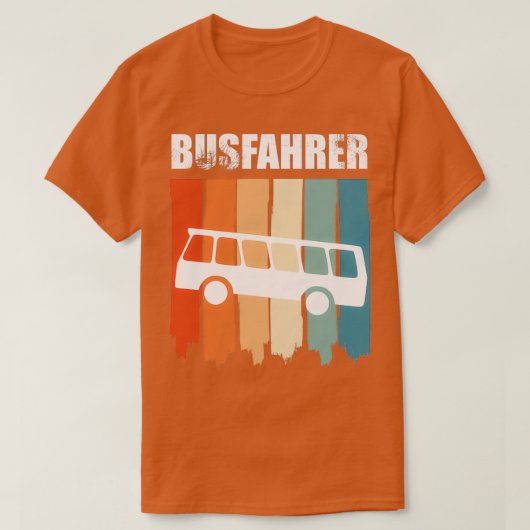 proud bus driver retro bus 2 T-Shirt (Design vorne)