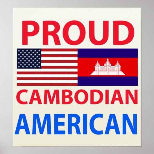 Proud-Cambodian-Amerikaner Poster (Vorne)