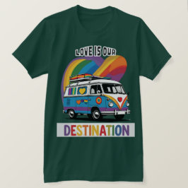 Proud Camper - Rainbow RV Pride T - Shirt
