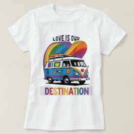Proud Camper - Rainbow RV Pride T - Shirt