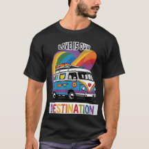 Proud Camper - Rainbow RV Pride T - Shirt