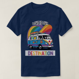 Proud Camper - Rainbow RV Pride T - Shirt