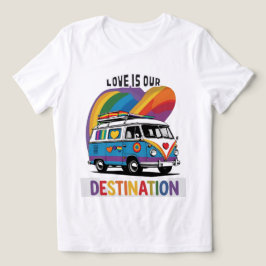 Proud Camper - Rainbow RV Pride T - Shirt