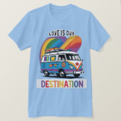 Proud Camper - Rainbow RV Pride T - Shirt (Design vorne)