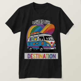 Proud Camper - Rainbow RV Pride T - Shirt