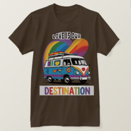 Proud Camper - Rainbow RV Pride T - Shirt